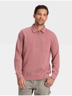 Goodfellow & Co Mens Half Zipped Pullover Sweater. Sz L.